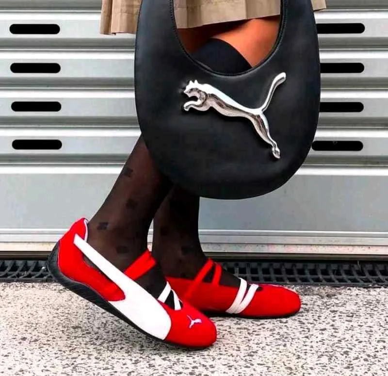 Pumma Speedcat Ballet Suede Red White 133