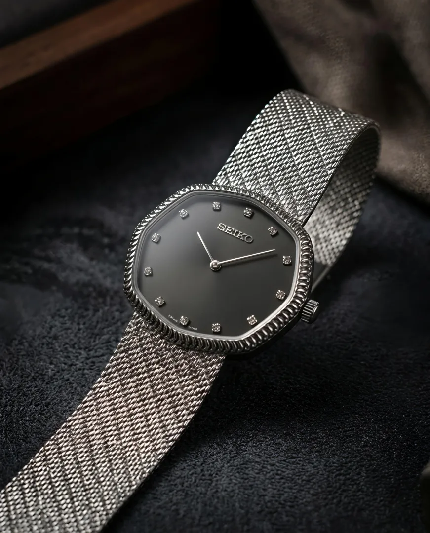 Seiko Slim Unisex Silver Black