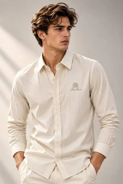 LORO PIANA Premium Quality Store Article Linen Shirt GZ_0588