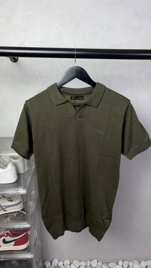 Lor-o Pian-a Premium Knit Polo T-Shirt 3169