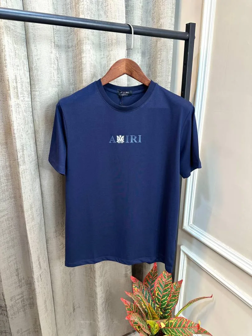 Amir Navy Blue Premium Back Design Round Neck T-Shirt(1477)