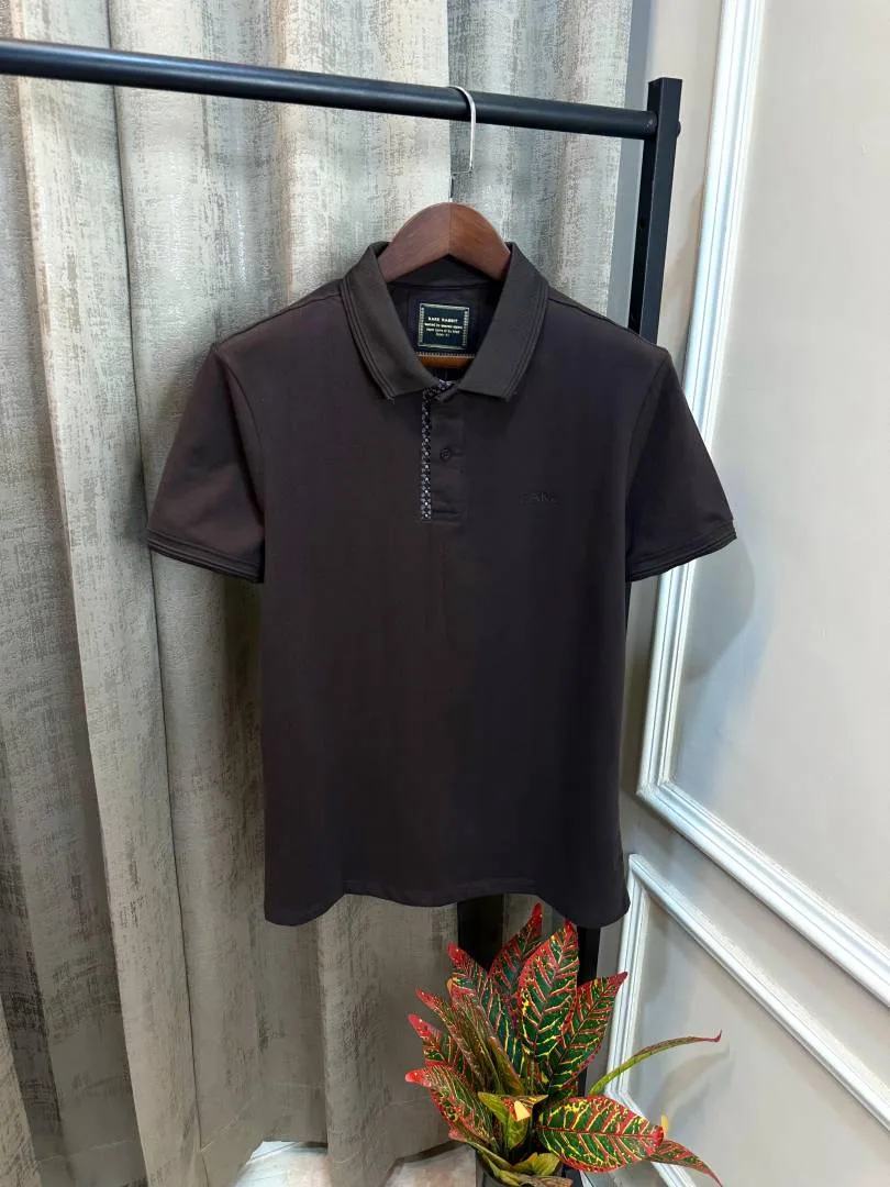 Rar_e Rabbit Brown Premium Imported Classic Polo T-Shirt(1471)