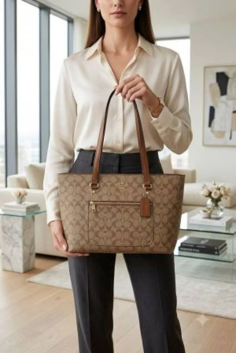 Coatch_CITY Hutton wit pocket tote bag withbox 5281