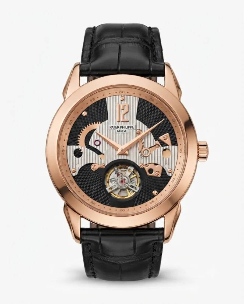Patek Phillipe Peacock Witness Tourbillon Copper Black Dial