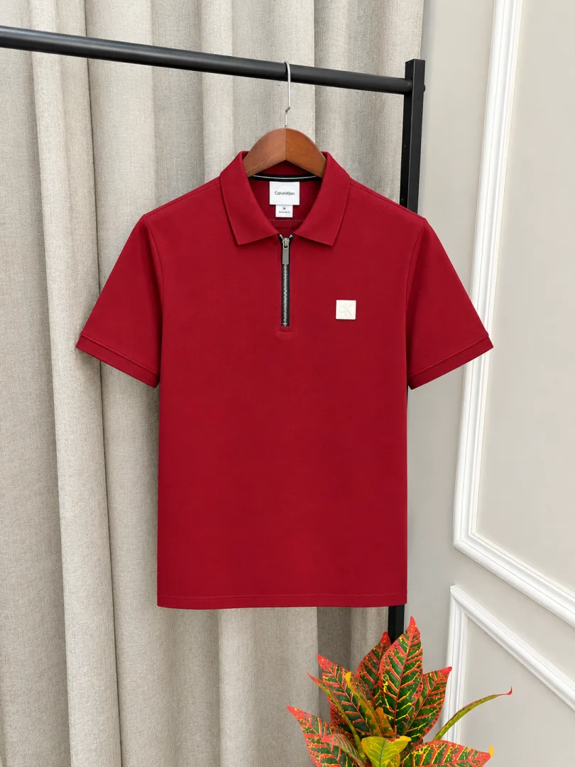 Calvin Kline Maroon Premium Imported Polo T-Shirt(1575)