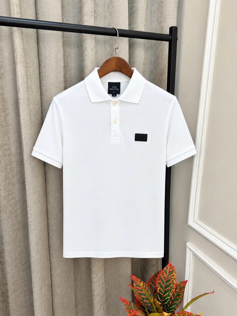 ArrWa%! Exchage White Premium Imported Polo T-Shirt(1573)