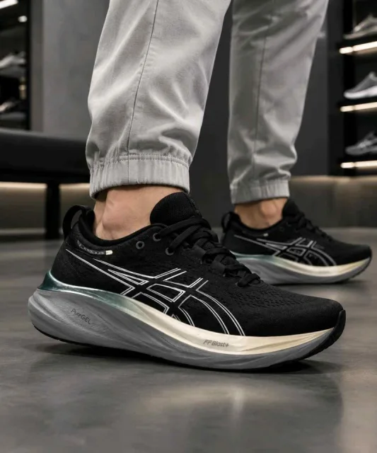 Asiccss Gel-Nimbus 26 Platinum Black Champagne 1150
