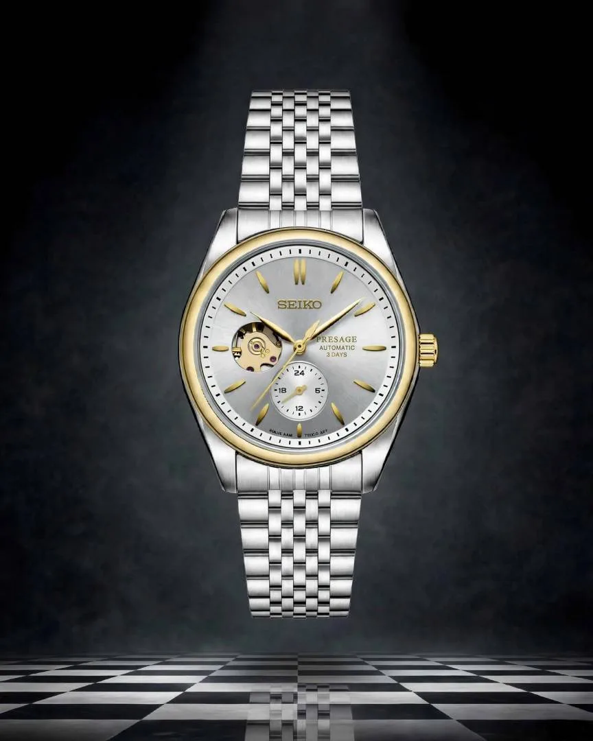 Seiko presage SPB471 Automatic silver gold white