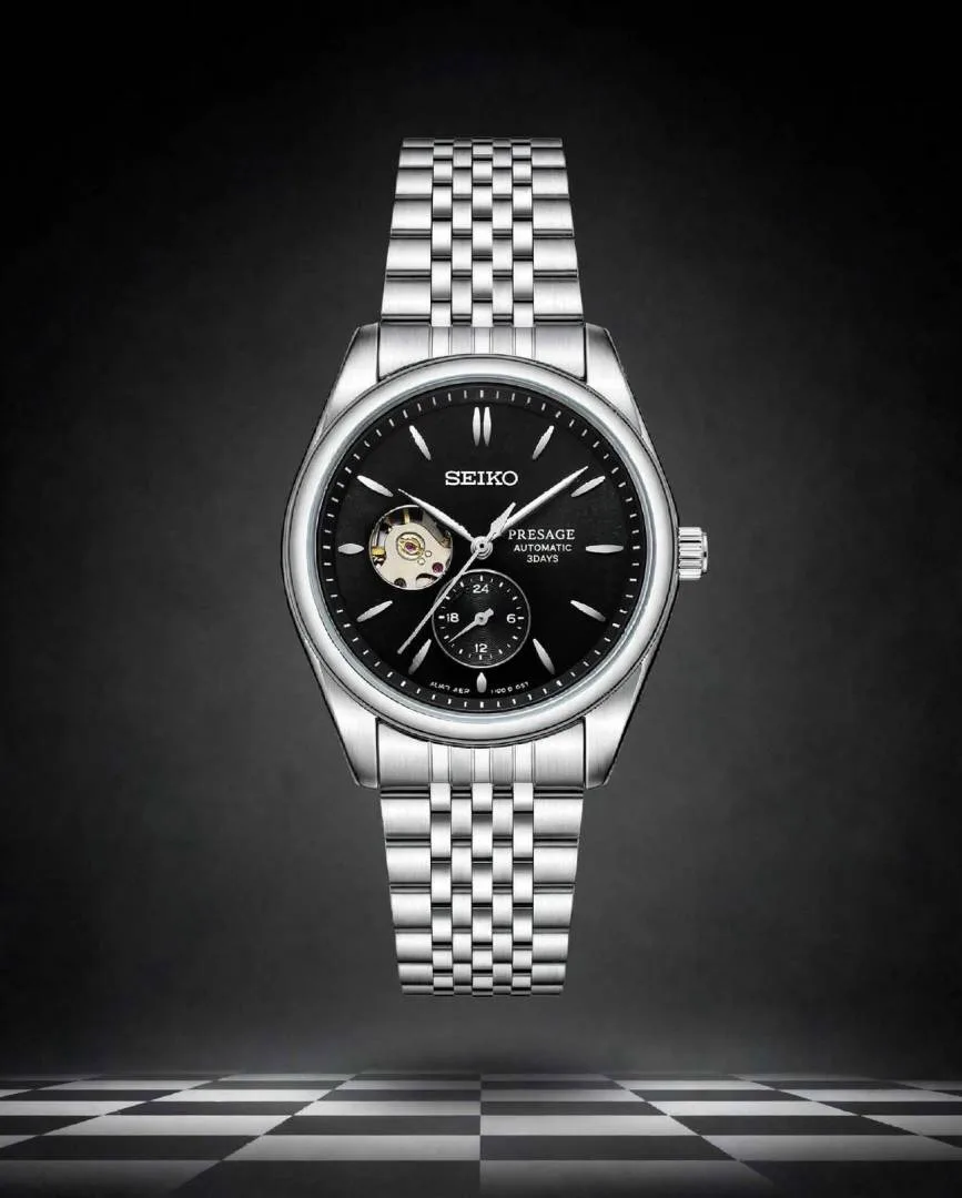Seiko presage SPB471 Automatic silver Black