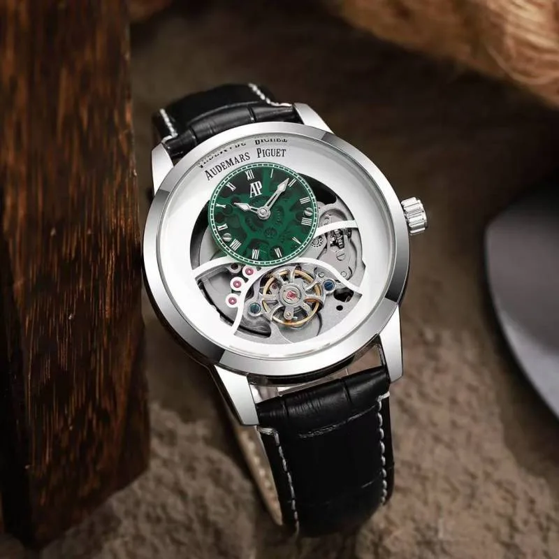 Audemar piguet skeleton Automatic black silver green