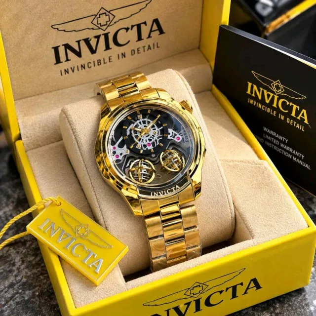 Invicta Gold Black
