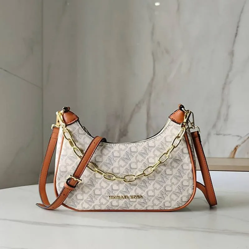 Micheal Kors Cora Mini Zip Pouchette Signature OG Box 6812