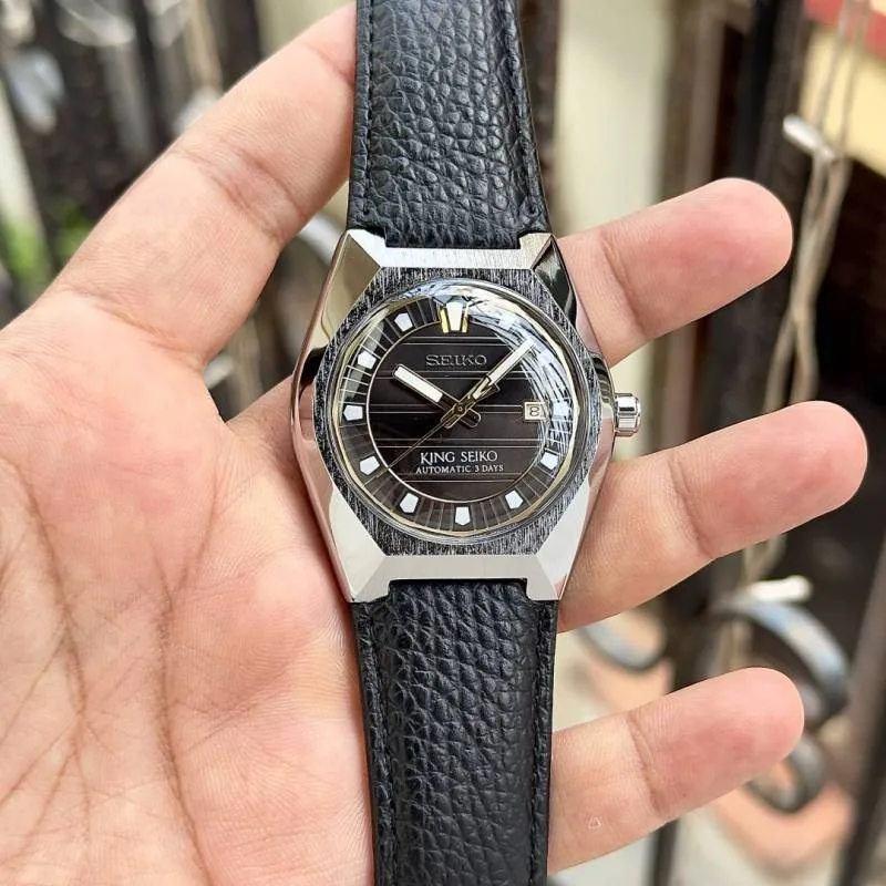 Seiko King Vanac Automatic black brown