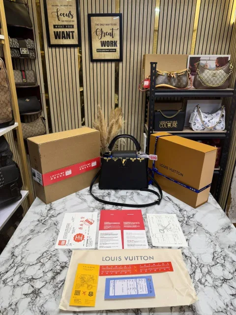Loius Vutton Capucines BB Black With Double Box Bill And Dust Bag (LOTTE QUALITY)