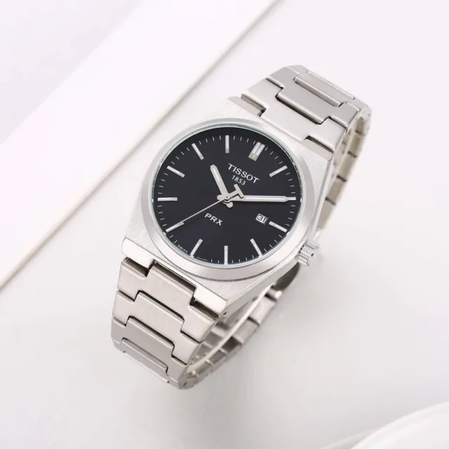 Tissoo_t 1853 PRX Silver Black Dial