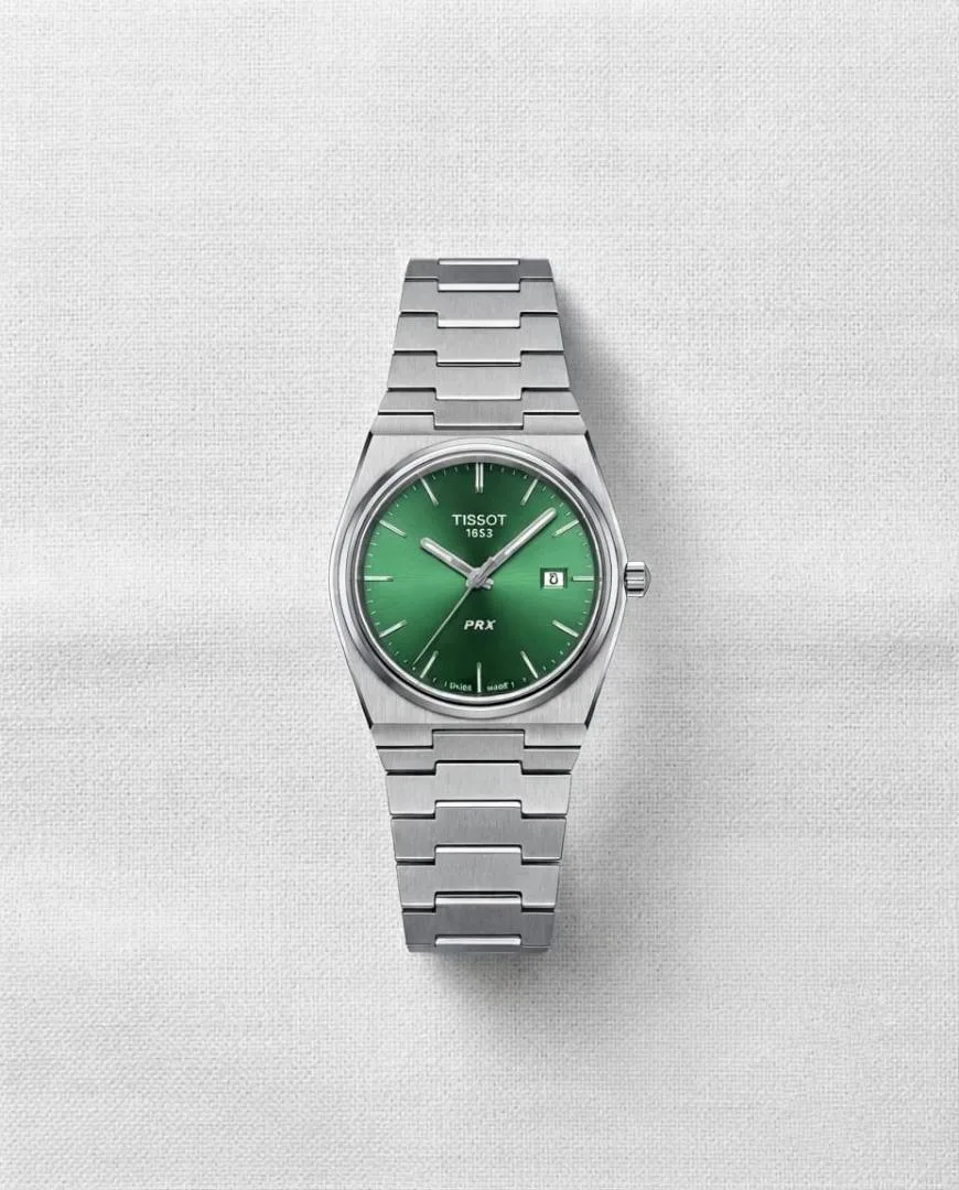 Tissoo_t 1853 PRX Silver Green Dial