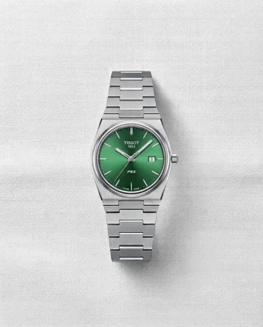 Tissoo_t 1853 PRX Silver Green Dial