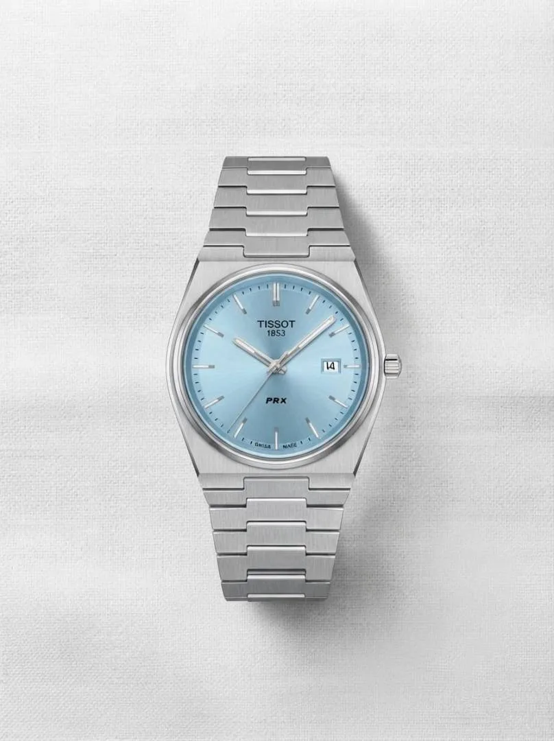 Tissoo_t 1853 PRX Silver Sky Blue Dial