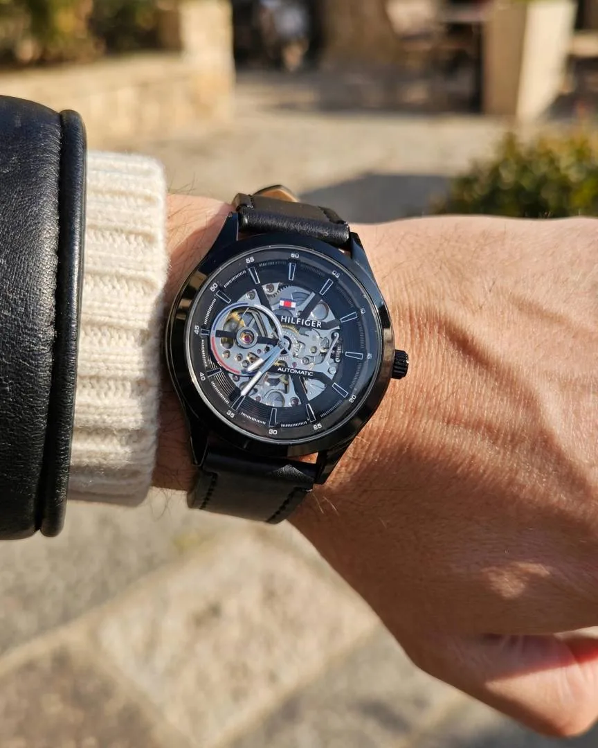 Tommmy Hilfige_r Automatic Leather Full-Black