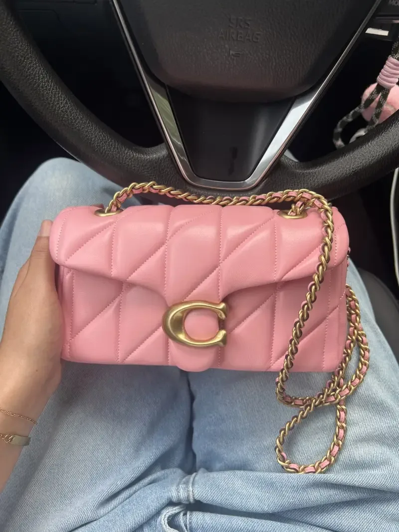 Coacch_Tabby 20 Quilted Leather Shoulder Bag With Double Box Dustbag premium quality