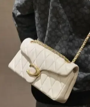 Coacch_Tabby 20 Quilted Leather Shoulder Bag With Double Box Dustbag premium quality