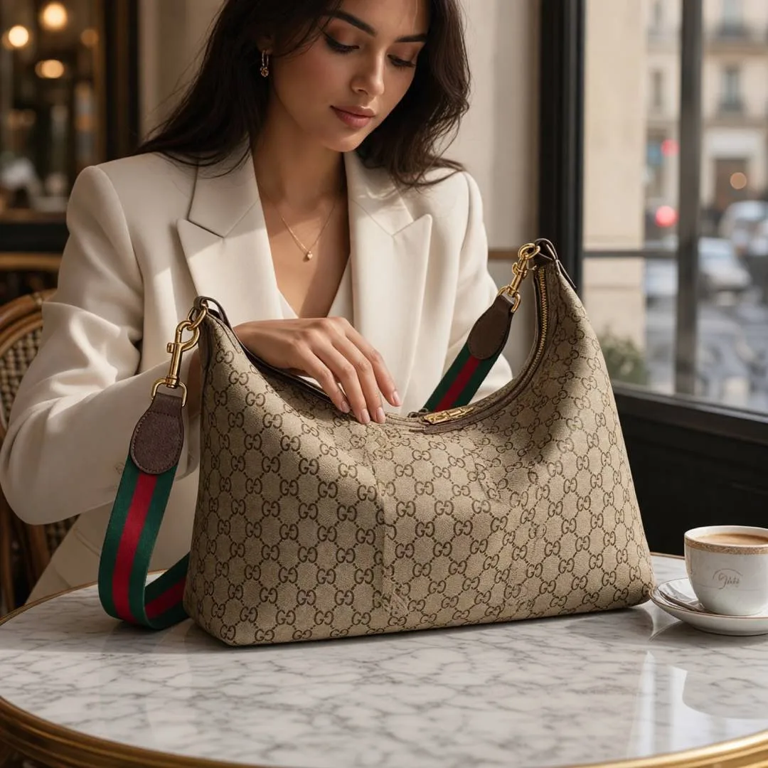 GUCHI BRERA LARGE TOTE BAG WITH DUST BAG 6863