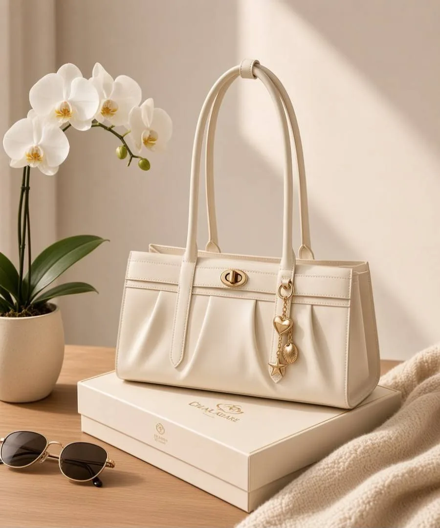 Charls & keith Gwynne Medium Leather Shoulder Bag 6862