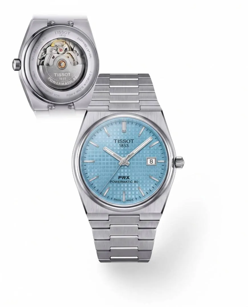 Tissoo_t 1853 Prx Automatic Top Quality Silver-SkyBlue