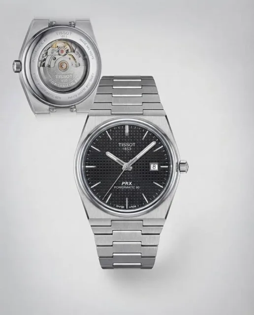 Tissoo_t 1853 Prx Automatic Top Quality Silver-Black