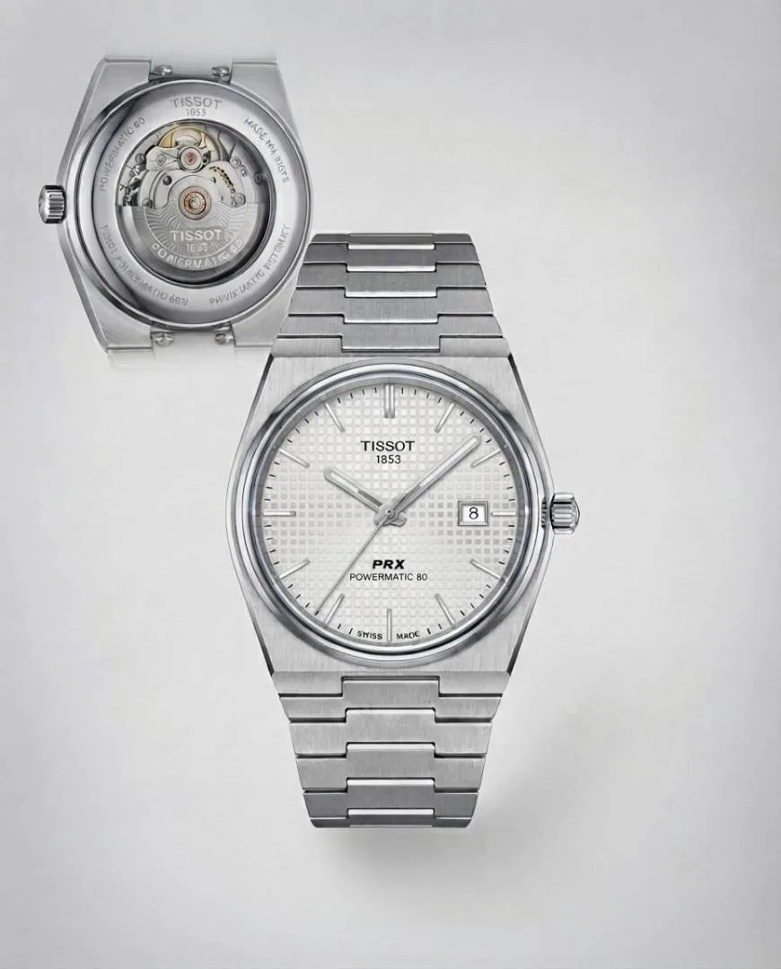 Tissoo_t 1853 Prx Automatic Top Quality silver white