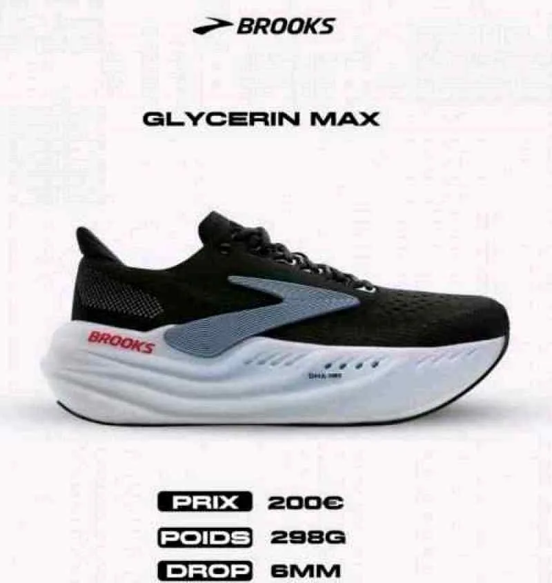 Brooks Glycerin max black White 743