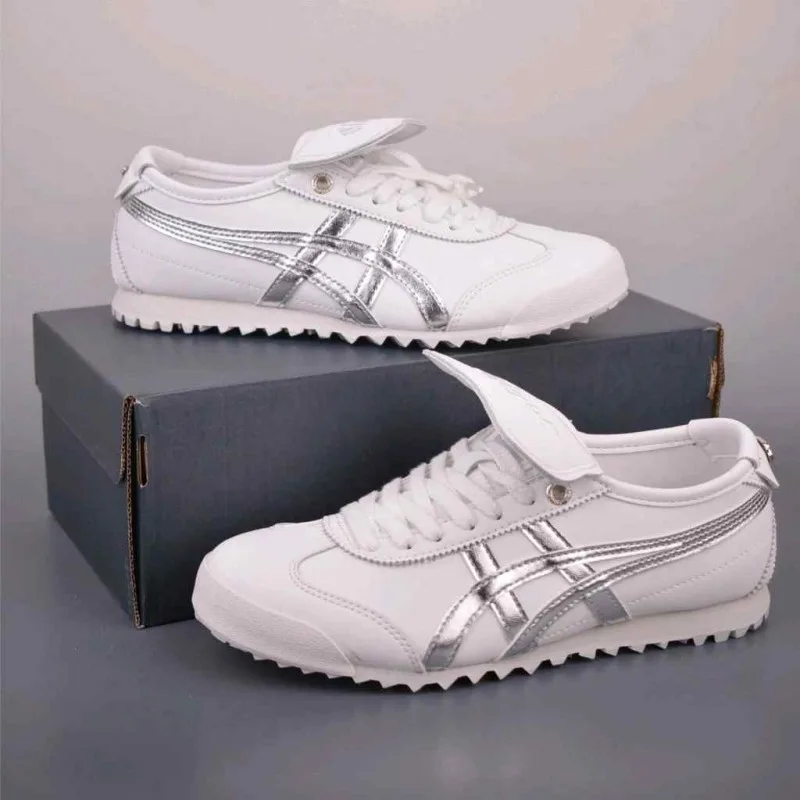 Onitsukkaa Tiger Mexico 66 Golf Of White Pure Silver