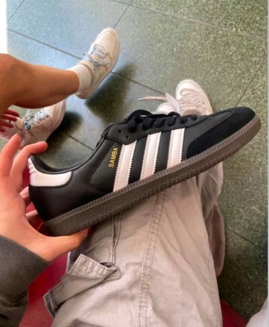 Addidas samba black white women