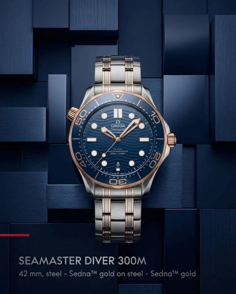 Omegg_a Seamaster Diver 300M Automatic 2Ton-Copper-Blue