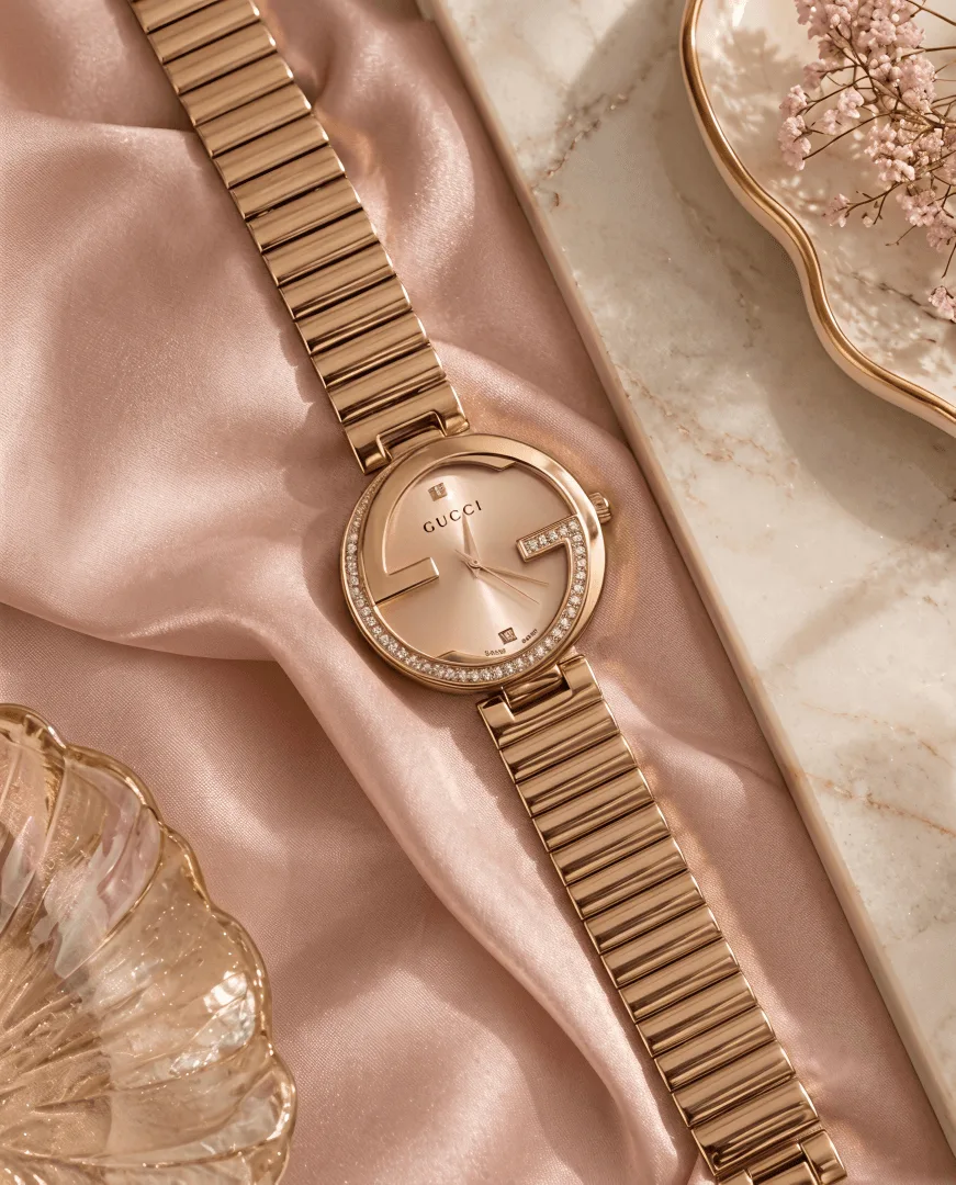 Guchi Interlocking G Rose-Gold Pink