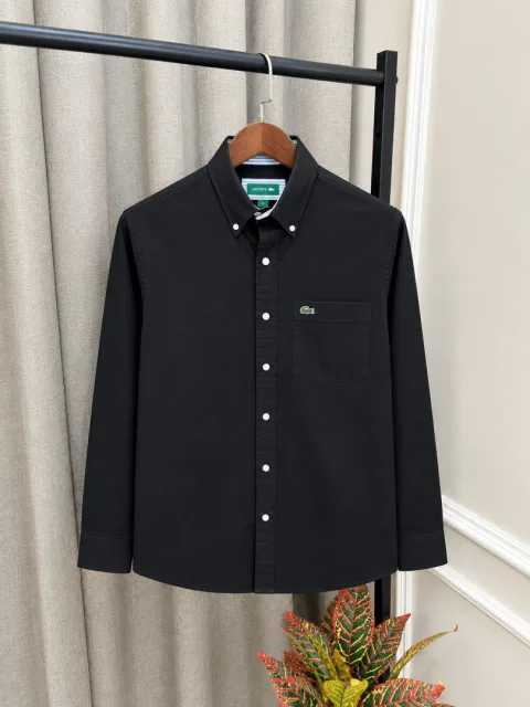 Lacost Black Premium Oxford Shirt(1568)