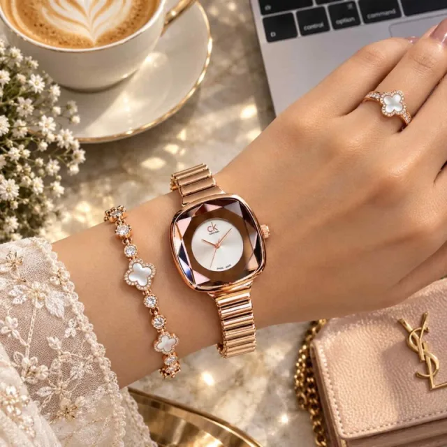 CALVIN KLINE_LADIES_ROSE-WHITE