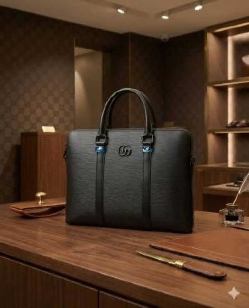GUCHI LAPTOP BAG PREMIUM QUALITY WITH DUST COVER