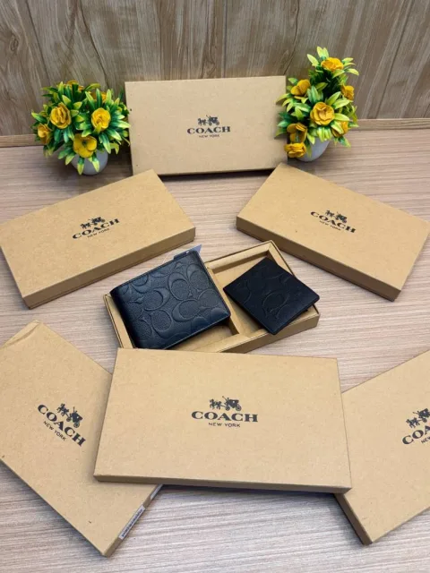 COACCH WALLET & Card Holder (BLACK) Combo V986
