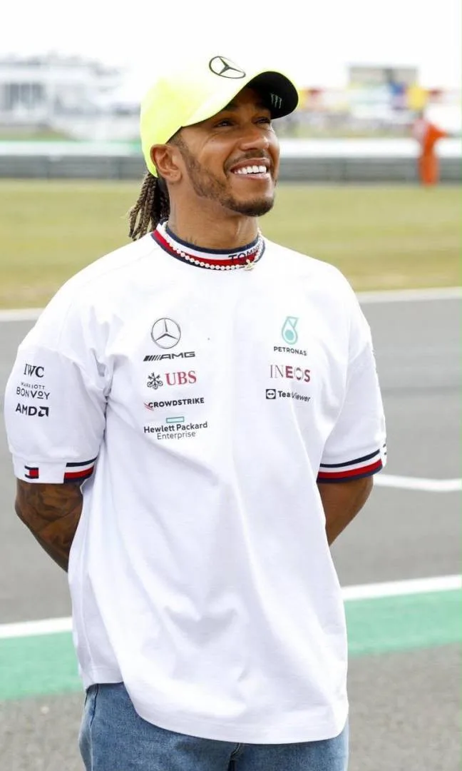 Tommy Hilfigar x Mercedes White Collab Edition Premium Round Neck T-Shirt(1500)