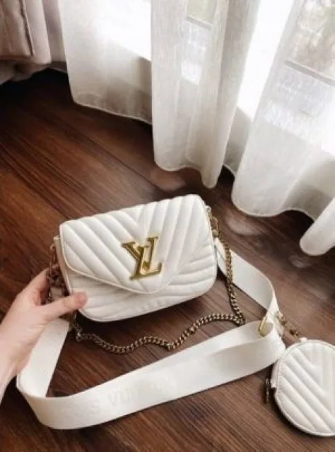 Lv Vuttion LV Multi Pochette Wave With Box & Dust Bag Pouch Sling Belt Sling Chain