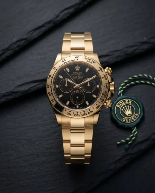 Rollex Daytona Oyster Perpetual Gold Black