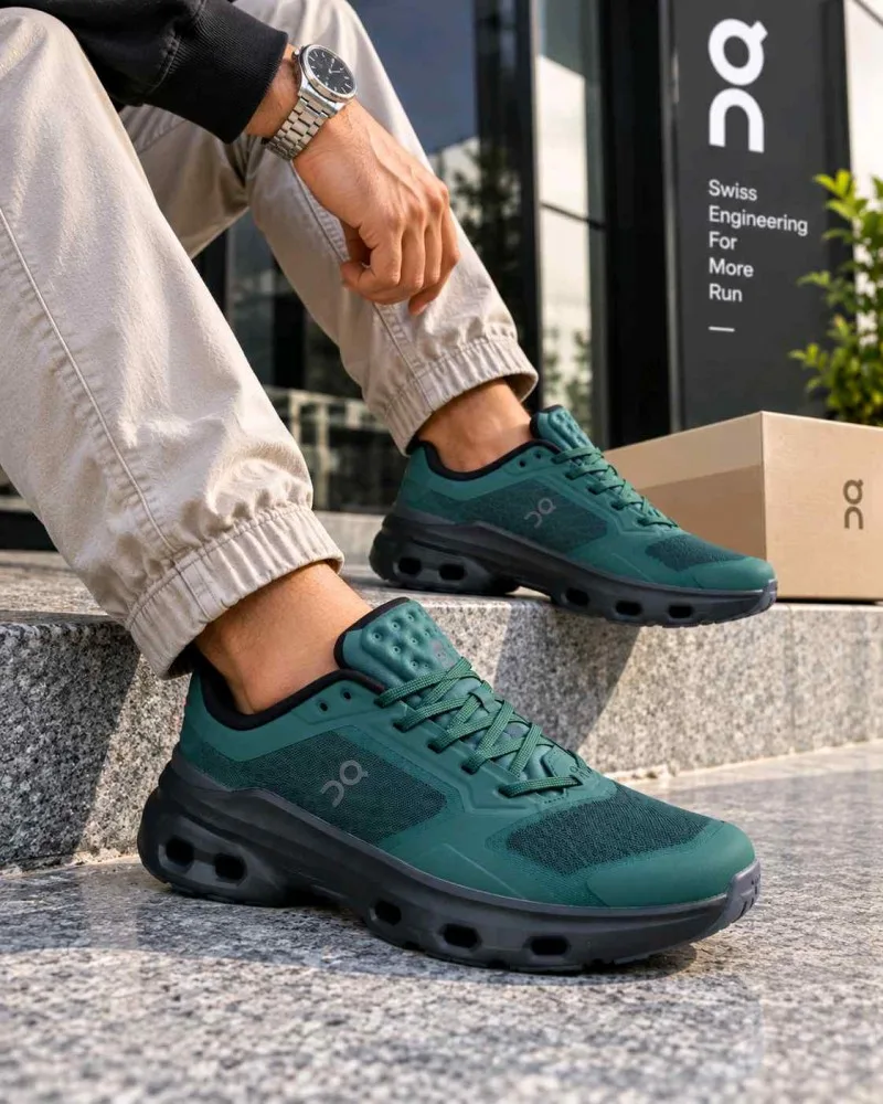 On Cloudpulse 2 Obsidian Black Green 2711