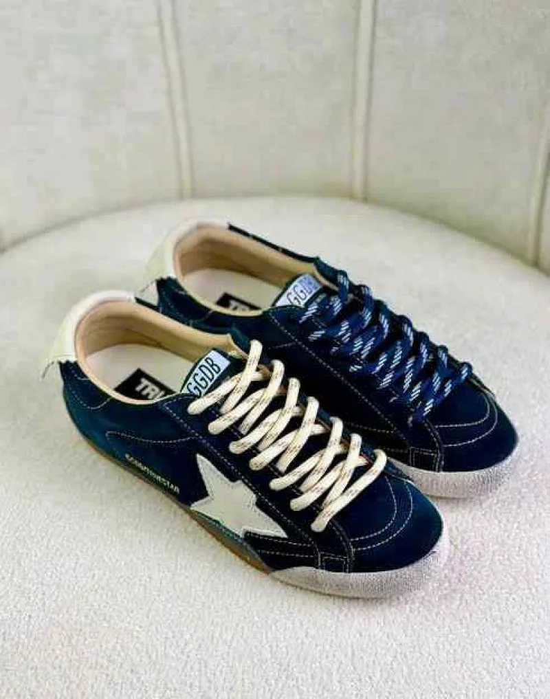 GOLDEN GOOSE TRUE STAR NAVY DENIM
