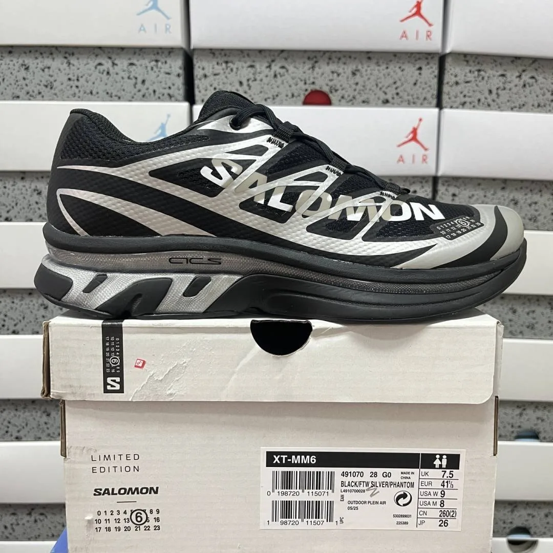 NO OG BOX Salomon XT-MM-6 MM6 Maison Marginal black silver