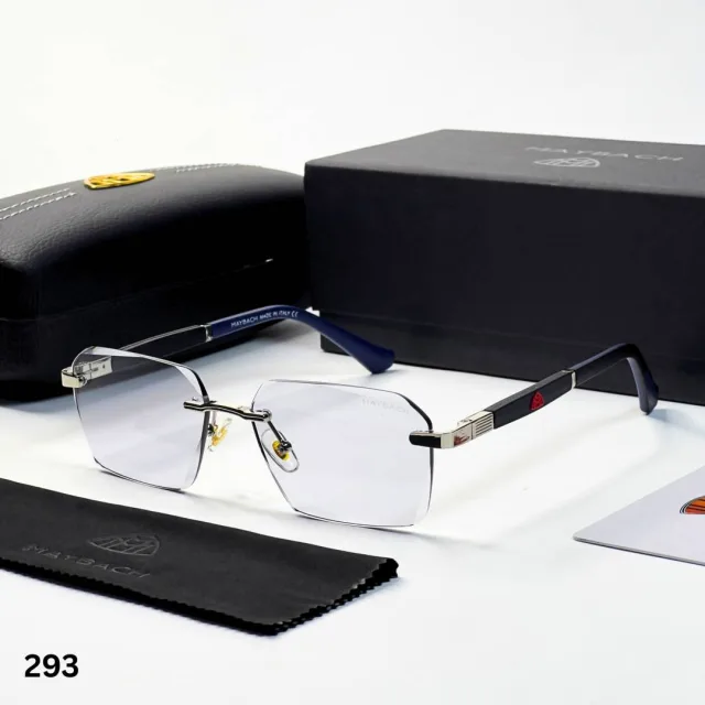 Maybac 293 silver black plano