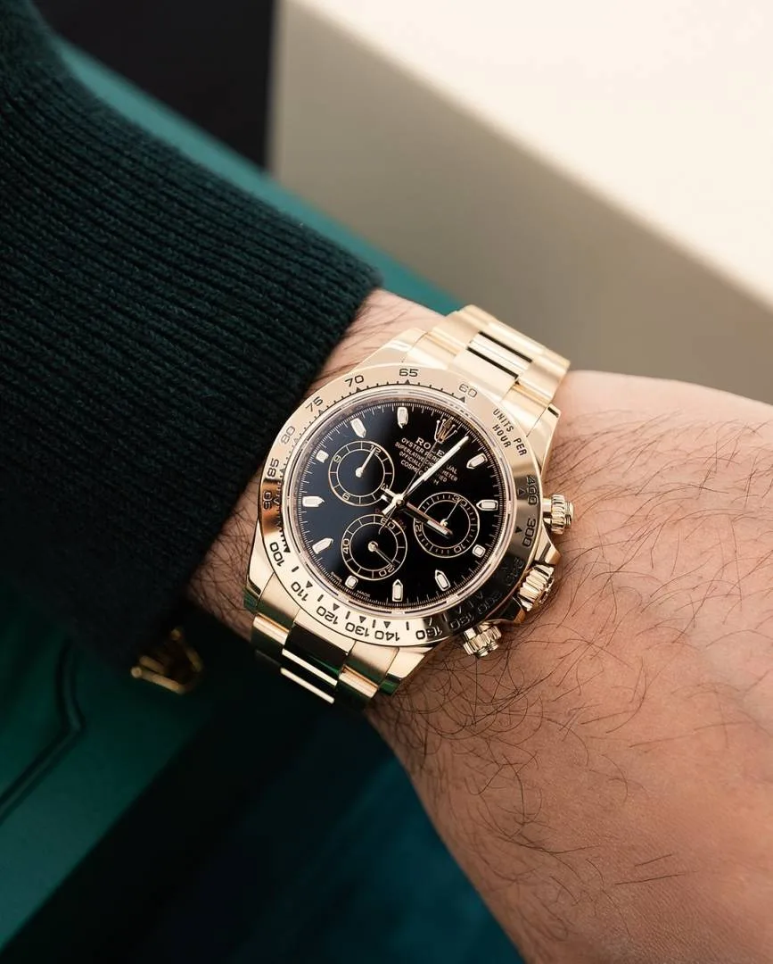 Rolee_x Oyster Perpetual Daytona Chosmograph Gold-Black
