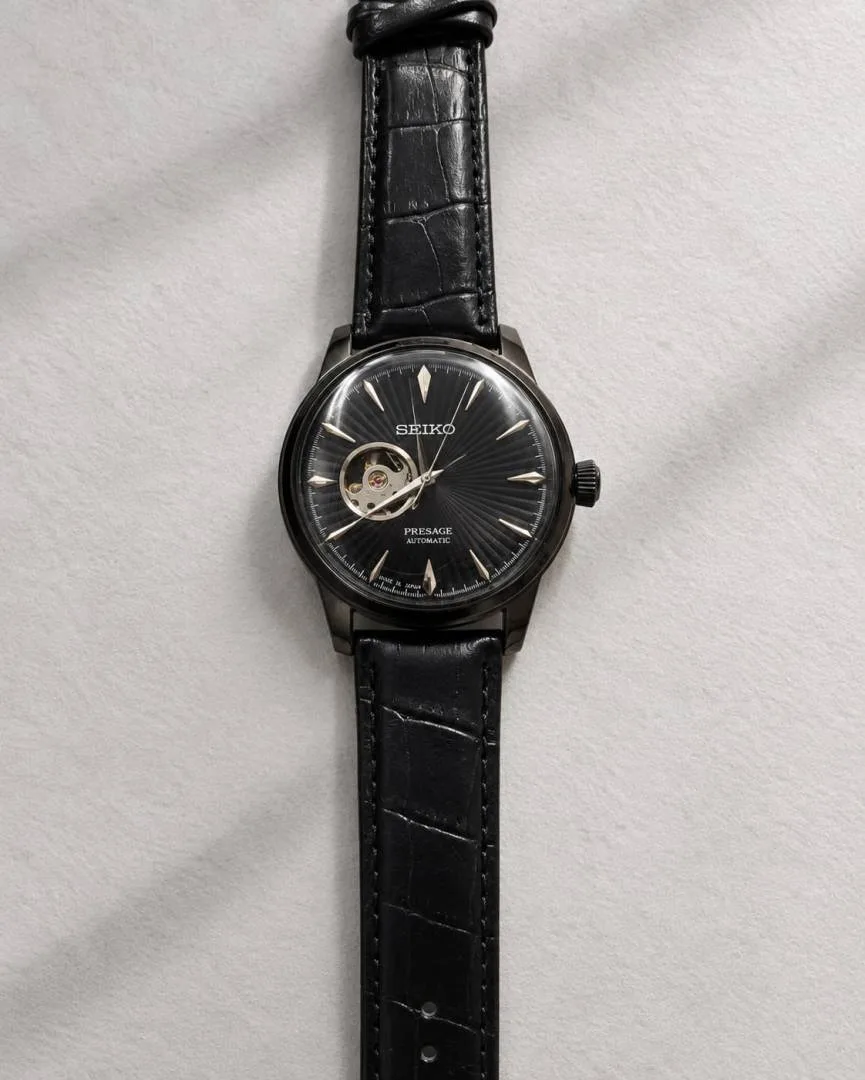 Seiko Presage Automatic Full Black Dial