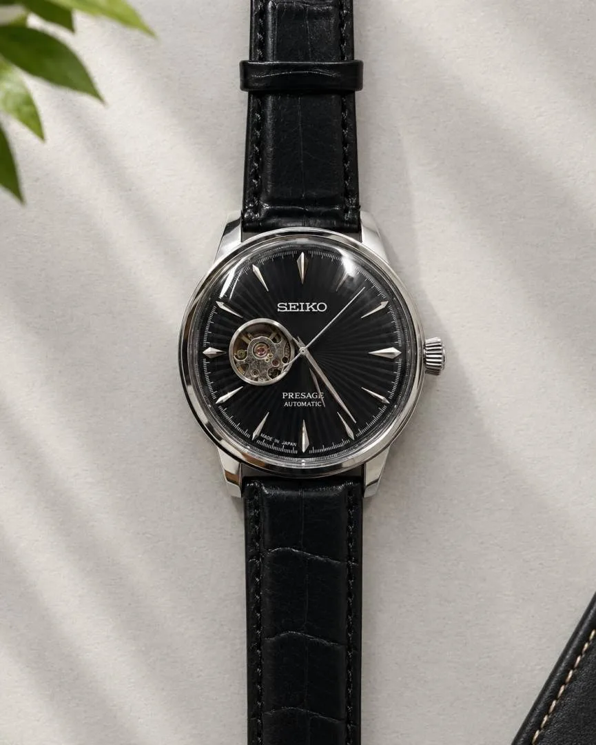 Seiko Presage Automatic Black Silver Dial