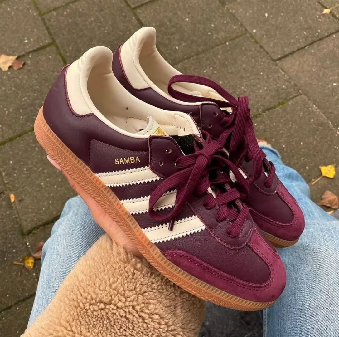 ADIDAAS SAMBA MAROON OG LEATHER FIX